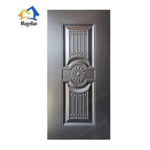 Hoja de puerta de metal en relieve Placas de puerta de acero galvanizado Panel Moldeado Cubiertas de puerta de acero estampado - Product Image 5