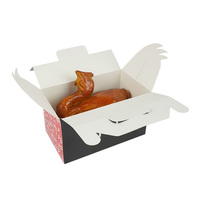 Boîte d'Emballage pour Restaurant à Emporter, Frites, Hamburger, Burger, Poulet Frit, Motif et Logo Imprimés, Taille Personnalisée en Usine