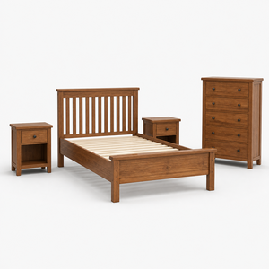 King Size Latest Design Home Furniture Modern Space Saving Queen Size Wooden Bedroom Bed for Villa - Product Image 1