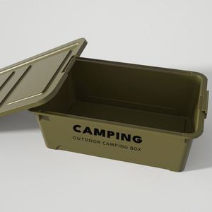 Large Capacity Household <b>Storage</b> <b>Box</b> with Lid, Thickened Heavy Duty Outdoor <b>Camping</b> Bin, Car Trunk Organizer <b>Box</b> - Product Image 4
