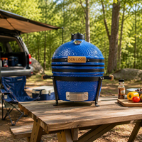 Barbecue Kamado AUPLEX Table Mini 16 pouces, fumoir extérieur pour la cuisson des chips dans le jardin