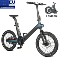 Bicicleta Eléctrica Plegable Smart30 con Transmisión por Correa Silenciosa, Sensor de Torque, 36V 250W, Batería Extraíble en el Poste del Asiento, Cuadro sin Costuras, Llantas Kenda de 20 Pulgadas
