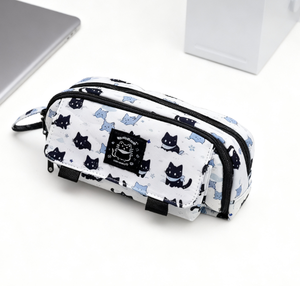 Bán Công Suất Lớn Dễ Thương Mèo Vải Bút Chì Trường Hợp Đa-Chức Năng Lưu Trữ Văn Phòng Phẩm Pouch Cho Cô Gái - Product Image 2