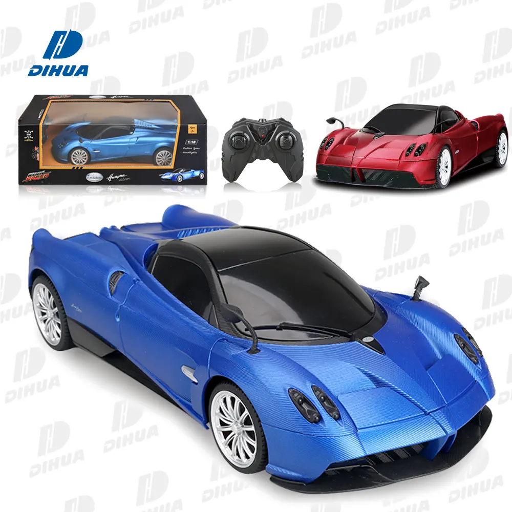 1/16ของเล่น PNC 2.4 GHz RC Pagani huayra Roadster รถสปอร์ตของเล่นสำหรับเด็กสีฟ้าสีแดง-12 km