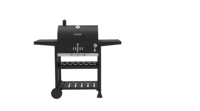 Four à barbecue moderne en fer pour jardin, camping, fête en plein air, hauteur réglable, petit chariot à charbon pliable, barbecue à allumage automatique