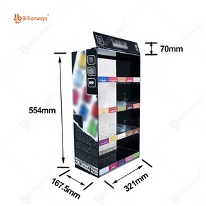 Tùy chỉnh 4 lớp đứng hiển thị thuốc lá gói khói cửa hàng hiển thị trường hợp với khóa - Product Image 2