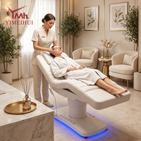 Multifunktionale Fernbedienung 3-Motoren Elektrisch Hydraulische LED-Basis Verstellbare Salon-Spa-Schönheits-Massageliege