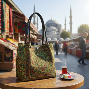 Bohème Pouf Turc Kilim Sac Conçu Fabriqué en TURQUIE - Product Image 3