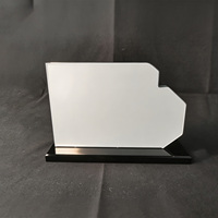 Neelpure 187693 Trophée en cristal noir avec base en forme de pomme, impression UV personnalisée, logo et texte sur mesure pour cérémonie d'entreprise, souvenir