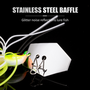 Leurre de pêche Chatterbait, Jig métallique, Buzzbait, Jig à lame, Spinnerbait, Jupes de leurre pour saumon et bar, 3g 5g 7g 10g 15g <span class=keywords><strong>BUBBA</strong></span> LSZ-33 - Product Image 3