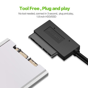 E-Yield <b>Usb</b> <b>To</b> Micro Sata <b>Cable</b> For Ssd Hard Drive Data Transfer 3.0 Interface Black - Product Image 2