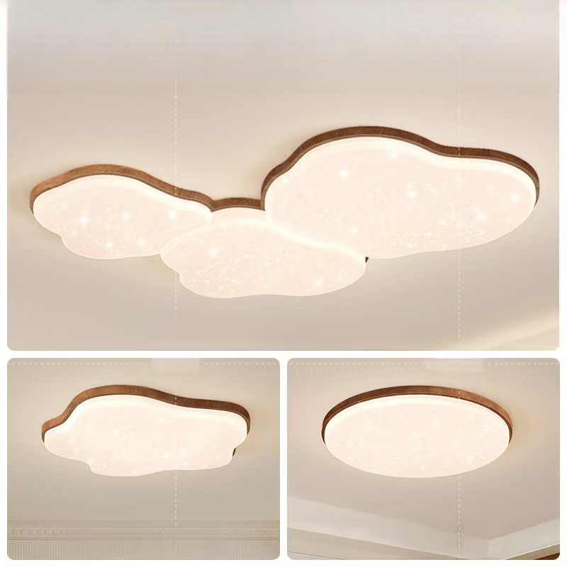 Cloud Shaped Indoor Ceiling Lamp Simple Gentle Glow Eye Protecting LED Light for Bedroom Living Room