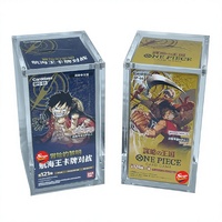Boîte de protection et de présentation SHP Custom Glass TCG One Piece Booster Box Case Protector Display Case Japanese Romance Dawn Anti-Rust Washable OP-01