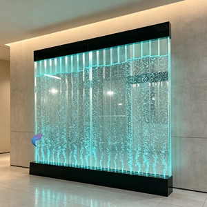 Paravent moderne en acrylique découpé au laser avec LED, effet bulles d'eau, panneau translucide, design pliable pour cloison décorative - Product Image 6