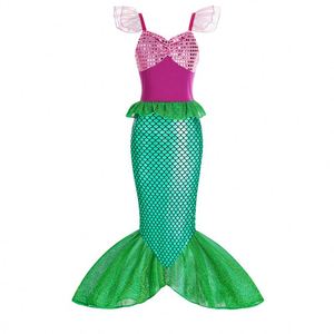 Vente en gros de robes de sirène en tulle pas chères pour filles, manches courtes, déguisement d'Halloween pour filles - Product Image 2