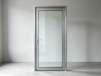 Porte battante en verre multifonctionnelle moderne en alliage d'aluminium antirouille avec vision claire, adaptée aux bureaux intérieurs et aux balcons