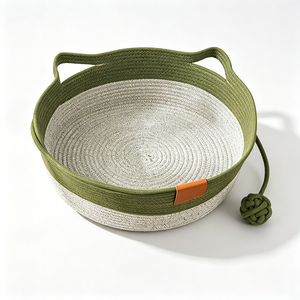 Rattan <b>Cat</b> Nest <b>Cat</b> <b>Scratch</b> <b>Board</b> Four Seasons All-In-One Hand Woven Washable <b>Scratch</b>-Resistant Cotton Rope Pet Nest - Product Image 5