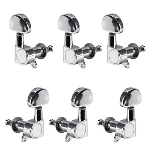 Cabezales de máquina de guitarra estilo Lp 3 + 3 cromado de calidad de proveedor de China clavijas de afinación para tienda de piezas de guitarra en línea DIY - Product Image 1