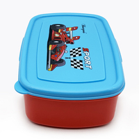 Boîte à lunch pour enfants Utop sans BPA, réutilisable, carrée, en plastique, à 2 compartiments, récipient de stockage alimentaire micro-ondable