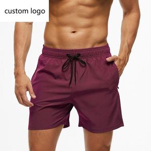 Wholesale Customized Logo Plain Blank Board Shorts 4 Way Stretch <b>Men</b> Swim <b>Trunks</b> Beach Wear - Product Image 4