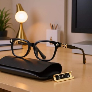 Gafas <span class=keywords><strong>de</strong></span> <span class=keywords><strong>Lectura</strong></span> Unisex <span class=keywords><strong>de</strong></span> Estilo Europeo Americano 2273, Montura Cuadrada, <span class=keywords><strong>Lentes</strong></span> Transparentes, Montura Negra Clásica, <span class=keywords><strong>para</strong></span> Presbicia, <span class=keywords><strong>para</strong></span> Rostro Ovalado - Product Image 1