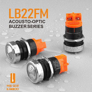 Lanboo 22 Mét thiết bị công nghiệp báo động <span class=keywords><strong>buzzer</strong></span> với ngọn lửa chống cháy kim loại vỏ đầu cho các ứng dụng khác nhau Red LED - Product Image 3