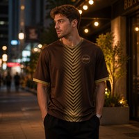 Conjunto de Uniforme de Fútbol Personalizado Premium con Diseño de Flecha Chevron, Sublimación OEM, Corte Holgado, para Clubes y Equipos