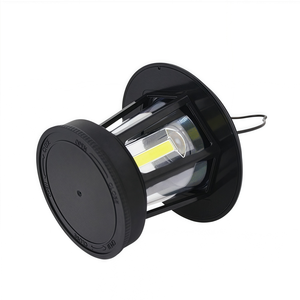 Lanterne de camping vintage à <span class=keywords><strong>LED</strong></span> à piles |   Bande lumineuse COB suspendue de style rétro pour tente |   <span class=keywords><strong>Lampe</strong></span> d'urgence extérieure noire, indice de protection IP44 - Product Image 4