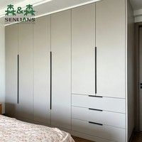 Armoire d'angle en L sur mesure, réglable, style Mid-Century Modern, convertible, autoportante, mobilier de maison pour petits hôtels et villas