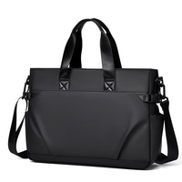 Nouveau sac d'ordinateur d'affaires élégant pour homme, 14 pouces, léger, résistant à l'eau, grande capacité, en polyester, tendance, pour l'hiver
