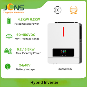 Xingzhijie & jcns 24V 48V 4200W biến tần năng lượng mặt trời tốt nhất tắt lưới 4.2KW 24V 6200W biến tần năng lượng mặt trời lai 6.2kW biến tần năng lượng mặt trời lai - Product Image 2