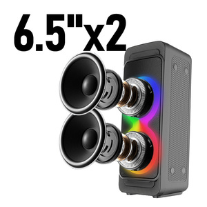 Cổ phiếu nhà máy 6.5 inch âm thanh di động máy nghe nhạc karaoke PA Loa RGB LED chiếu sáng cho máy tính điện thoại di động sử dụng ngoài trời partybox - Product Image 4
