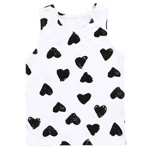 <span class=keywords><strong>Gilet</strong></span> d'été européen américain pour enfants Ins Yellow Pineapple Kidsren's T-Shirt Casual Cotton Baby Sleeveless Top 100% Cotton - Product Image 4