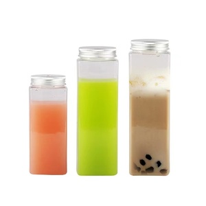 Portable empty 400ml / 500ml / 600ml plastic juice bottles with custom labels