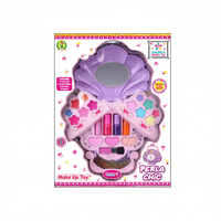 Ensemble de maquillage miniature en plastique Perla pour filles de 4 à 6 ans avec miroir et couleurs 34x25 cm Jouet Valeria