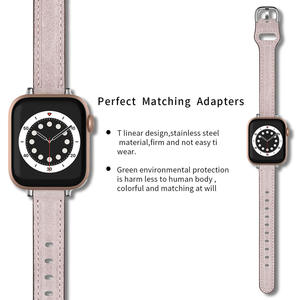 Correa de Reloj de Cuero Genuino de Lujo de 14 mm para Apple Watch S11 10 42 mm 46 mm Ultra 49 mm SE 44 mm, Correa Delgada - Product Image 6