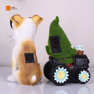 Ornement de Jardin Extérieur en Poly Résine de Dessin Animé Gnomes Figurines Décoratives Artisanales Lumière Décorative de Cour Artisanale en Résine d'Extérieur - Product Image 5