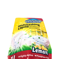 Sachet de lessive liquide avec fermeture éclair personnalisée, emballage de savon, sachet en plastique PET/PE résistant à l'humidité, sachet debout avec poignée
