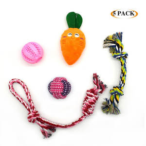 ชุดของเล่นสัตว์เลี้ยง17ชิ้นชุดรวมผลิตภัณฑ์สำหรับสัตว์เลี้ยงเชือกสำหรับกัดให้แมวเล่นลูกบอลยางของเล่นสุนัข - Product Image 5