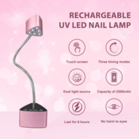 Lampe UV LED de bureau rechargeable 18W, outil de séchage professionnel sans fil avec capteur automatique pour salon et domicile