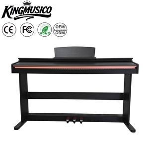 <span class=keywords><strong>Piano</strong></span> numérique à 88 touches sensibles à la vélocité <span class=keywords><strong>avec</strong></span> puce taïwanaise, 128 polyphonies, USB MIDI, double casque, clavier à 800 sons - Product Image 1