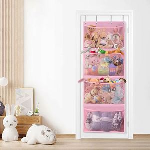 Grands sacs de rangement pliables et robustes pour jouets en peluche, écologiques, à suspendre sur la porte, pour chambre d'enfant et chambre à coucher - Product Image 5