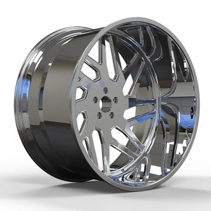 Cerchi in Lega Forgiati Concavi Cromati da 22, 24, 26 Pollici, Design Forgiato, Cerchi Cromati da 26 Pollici - Product Image 4