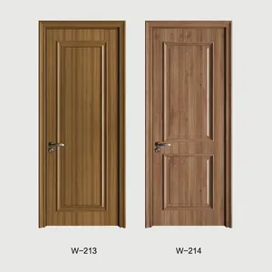 Moderne benutzer definierte Holztür Designs einfachen Stil zeitgenössische Schlafzimmer PVC-Tür und wasserdichte PVC-Innen tür für Badezimmer