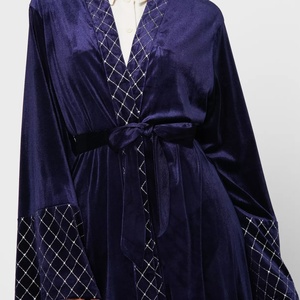 1857 #   Abaya en velours, vêtements d'hiver pour femmes musulmanes, Borka, kimono ouvert, vêtements modestes, designs turcs - Product Image 4