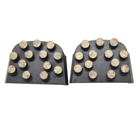 Bloc de meulage trapézoïdal, disque de meulage diamanté, outils diamantés, patin de meulage pour métaux pour machine Lavina Onfloor