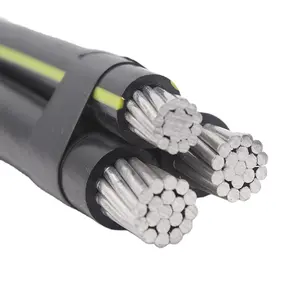 Fast Delivery 1kv Aluminum abc cable 3 phase core abc cable 95mm2 aerial bundle cable