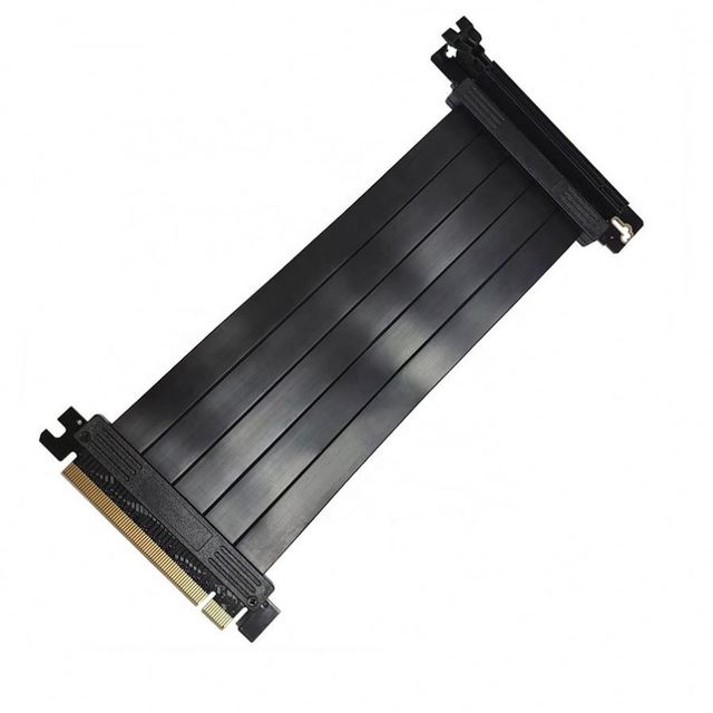 Full Speed 3.0 PCIE X16 Riser Cable Graphics Card Extension Cord 90 Degree PCI Express Lossless Shielded Extender An.jam GPU