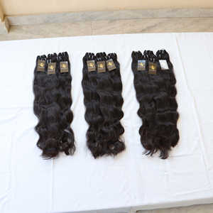 Vente en gros 30 pouces cambodgien non transformé indien brut temple vison humain cuticule aligné lâche profonde frontale vague naturelle haute - Product Image 2