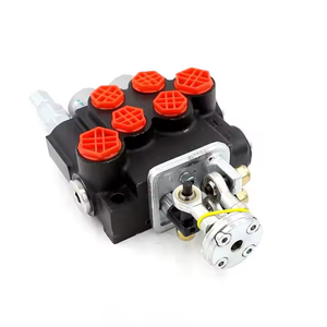 Válvula de asiento hidráulica manual y joystick de 2 carretes, válvula monobloque de 2 carretes, de tipo manual y de palanca de mando, de diseño y especificaciones técnicas - Product Image 3